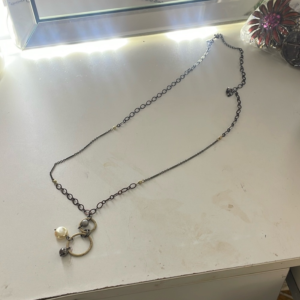 Black chain pendant body jewelry